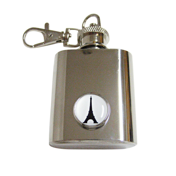 France Eiffel Tower Keychain Flask - Picture 1 of 1